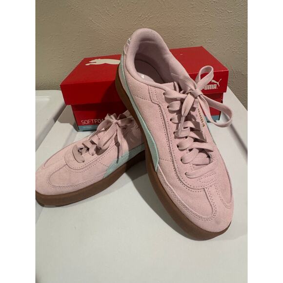 Puma Club II Era Suede Rose Mauve Safe Lake Size 8 - Picture 2 of 9
